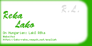 reka lako business card
